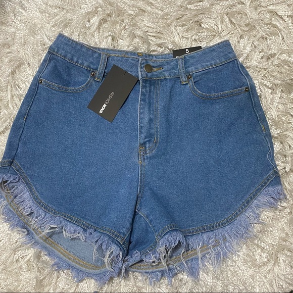 BRAND NEW | FN High Waisted Frayed Shorts - Picture 5 of 6